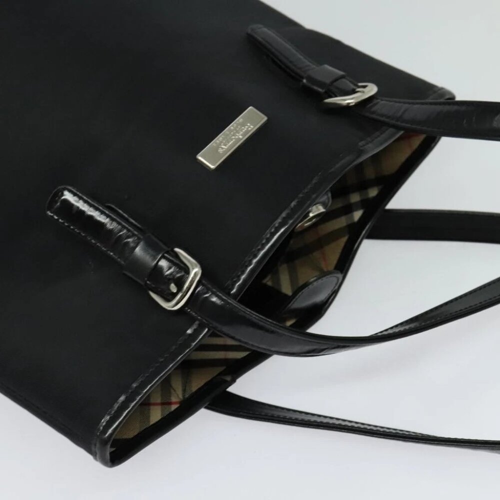 Burberrys Blue Label Shoulder Bag Nylon Black Auth ti3102 - Picture 7 of 16